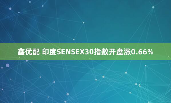 鑫优配 印度SENSEX30指数开盘涨0.66%